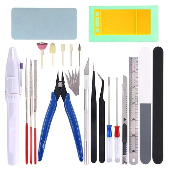 27 Piece Construction Model Repair Tool Set With Durable Storage Case