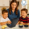 thumbnail image 2 of Primlect Bento Caja, Juego de 3 Compartimentos para Almuerzo Infantil, con Frasco de Comida Aislado a Prueba de Fugas, Negro, 2 of 6