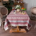thumbnail image 6 of Cotton Linen Tablecloth - Burgundy, Rectangular, 60"x120", 6 of 6