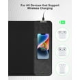 thumbnail image 5 of Miroddi Mouse Pad with Wireless Charging, Gaming Mousepad with 10W Wireless Charger, Large Desk Mat with Waterproof Non-Slip Rubber Base, 5 of 7