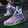 thumbnail image 2 of Men's Thick-Soled Wear- Basketball Shoes, Trendy  Color-Blocked Breathable Sneakers, Fashionable and Versatile,  and Comfortable Running Shoes, Jogging Shoes, 2 of 8