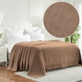thumbnail image 2 of Superior Basketweave All-Season Cotton Blanket, Full/Queen, Taupe, 2 of 11