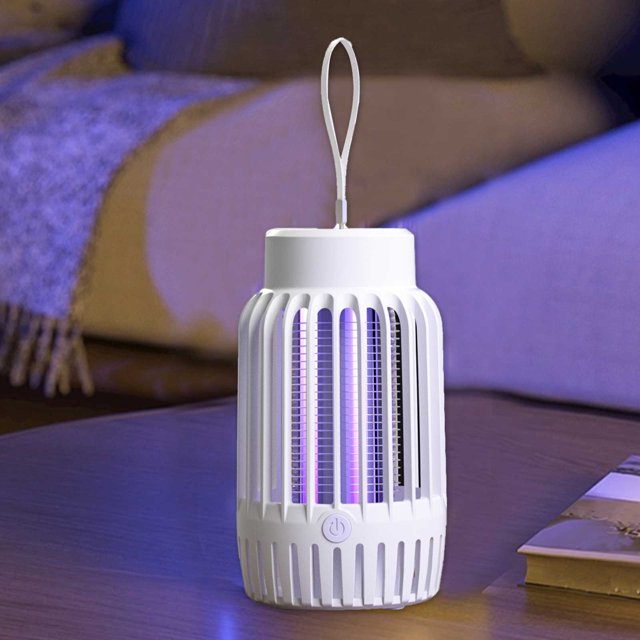 Nueva trampa de lámpara de mosquitos, lámpara de captura de mosquitos para el hogar, artefacto de trampa de mosquitos de tipo de choque, interior silencioso, lámpara matamosquitos blanca