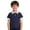 Navy, variant on Ticikt Short Sleeve School Uniform Polo Shirts, Contrast Trim Collar Casual Daily Wear Top,White