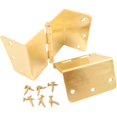 thumbnail image 4 of Swing Clear Offset Hinge, 3-1/2 Inches, 1/4" Radius Corner, Fits Doors 1-3/8" to 1-3/4" Thick, 2-Pack, Polished Brass by Stone Harbor Hardware, 4 of 4