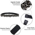 thumbnail image 4 of Zhengup Women Rhinestone Belt Crystal Sparkly Elastic Thin Belts for dressy Lady, 4 of 6