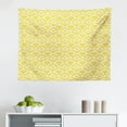 thumbnail image 1 of Yellow Tapestry, Colorful Illustration of Sun Flower with Motifs and Patterns Summer Nature Artprint, Fabric Wall Hanging Decor for Bedroom Living Room Dorm, 2 Sizes, Yellow Grey, by Ambesonne, 1 of 1