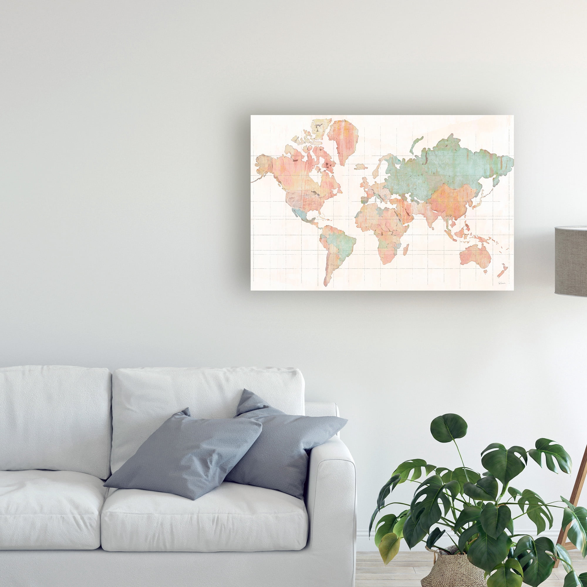 Trademark Fine Art 'Across the World' Canvas Art by Sue Schlabach