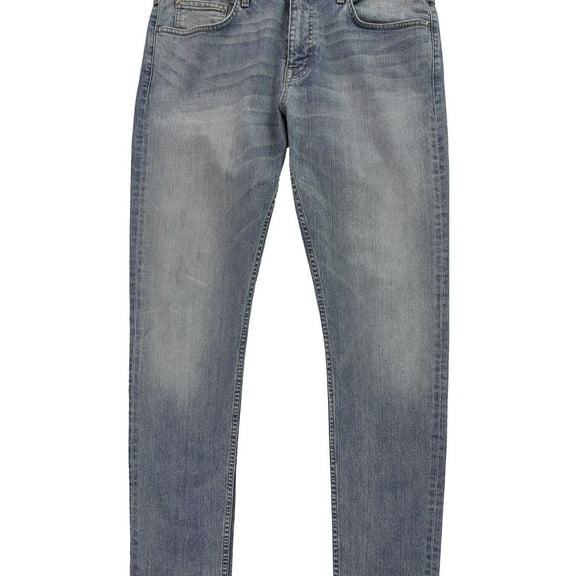 DSTLD Mens Faded Light Worn Slim Fit Jeans, Blue, 33W x 32L