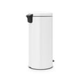 Brabantia 8 gal / 30 L NewIcon Step Trash Can, White
