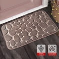 thumbnail image 4 of Matón de baño de color sólido Puerta absorbente antideslizante grande de alfombra grande Decoración de la sala de estar Baño de baño Almohadillas suaves Accesorios Brown, 50x80cm Speravity HA009646-16, 4 of 6