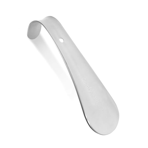 Comfy Clothiers Metal Shoe Horn, Heavy-Duty Stainless Steel Shoe Horn, 6''