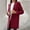 Wine, variant on Sentmoon Loose Trench Coat for Women 2024 Wool Lapel Regular Womens Winter Coats,with Belted Fashion Winter Jackets for Women Slim Fit Coats Khaki XXXXL Deals of the Day Clearance