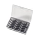 thumbnail image 3 of Caja de almacenamiento de monedas Portamonedas Práctico Premium Portátil Rectángulo Profesional Negro, 3 of 9