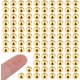 thumbnail image 2 of 60 cuentas redondas lisas de plata de ley 925 de 3 mm, chapadas en oro real de 24 quilates, espaciadoras sueltas, mini cuentas sin costuras., 2 of 9