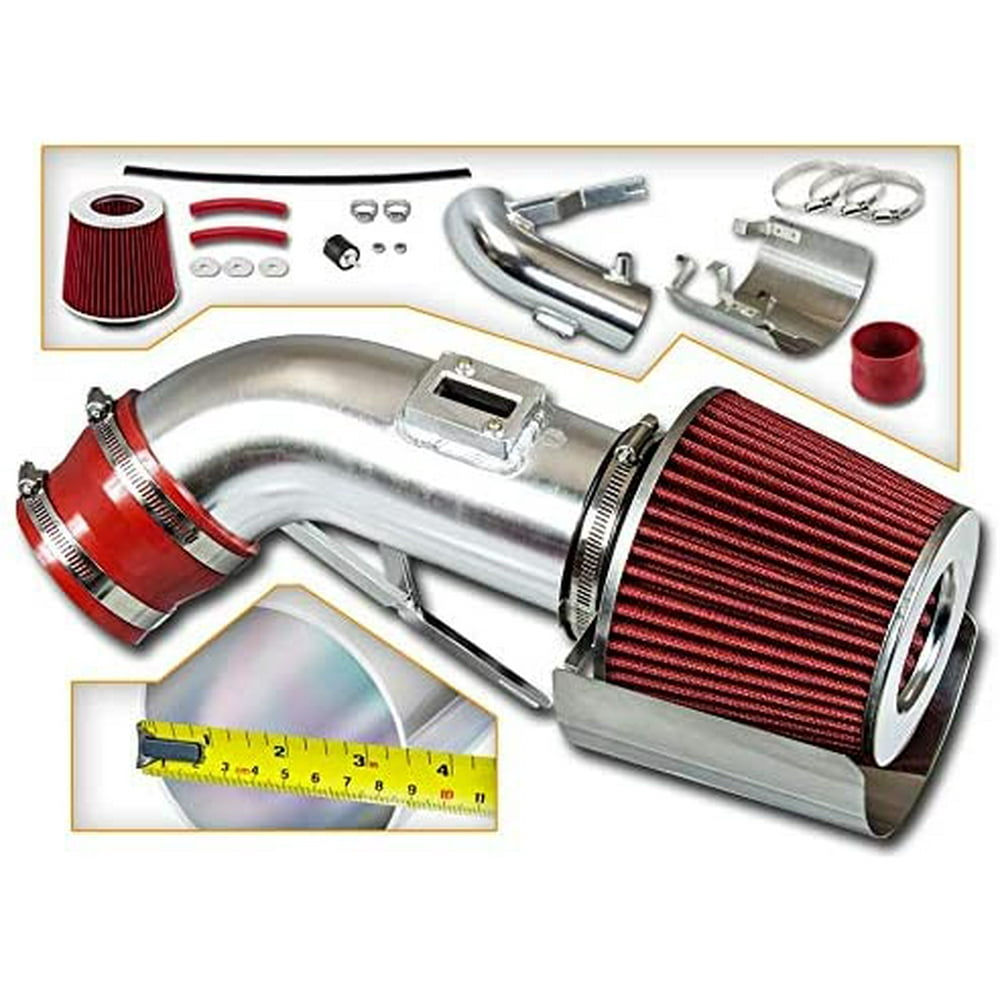 Rtunes Racing Short Ram Air Intake Kit + Filter Combo RED Compatible