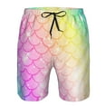 thumbnail image 4 of Naloa Fish Scale Men's Beach Shorts, Surfing shorts, Swim trunks, Quick Dry Swim Trunks for Surfing Beach Fun - Large, 4 of 9