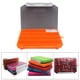 thumbnail image 3 of Caja organizadora de aparejos Sunnimix portátil con divisores extraíbles naranja, 3 of 8