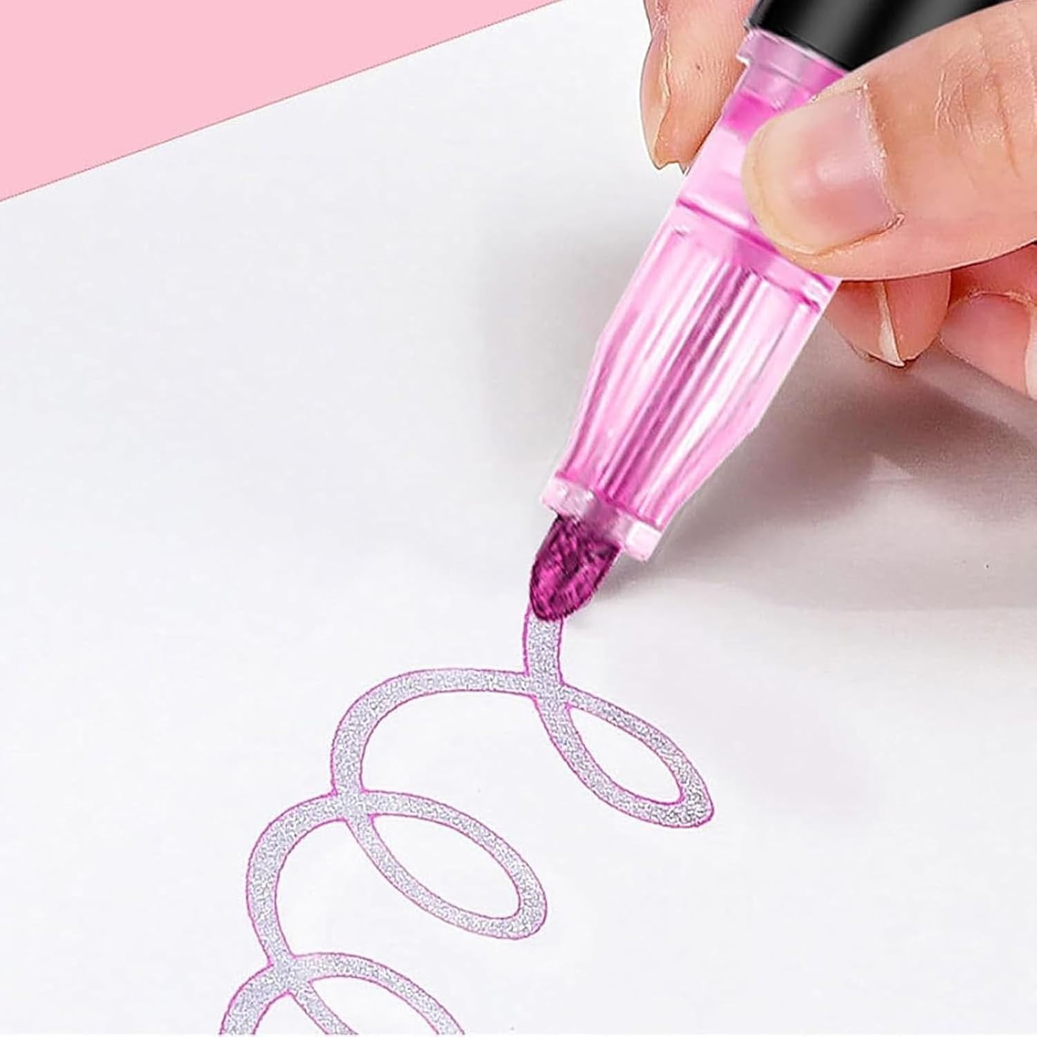 Glitter Outline Paint Markers, Outline Markers Self-Outline Metallic Markers, Outline Shimmering Markers, Double Line Outline Markers, Glitter Gel Pens (36 Colors)