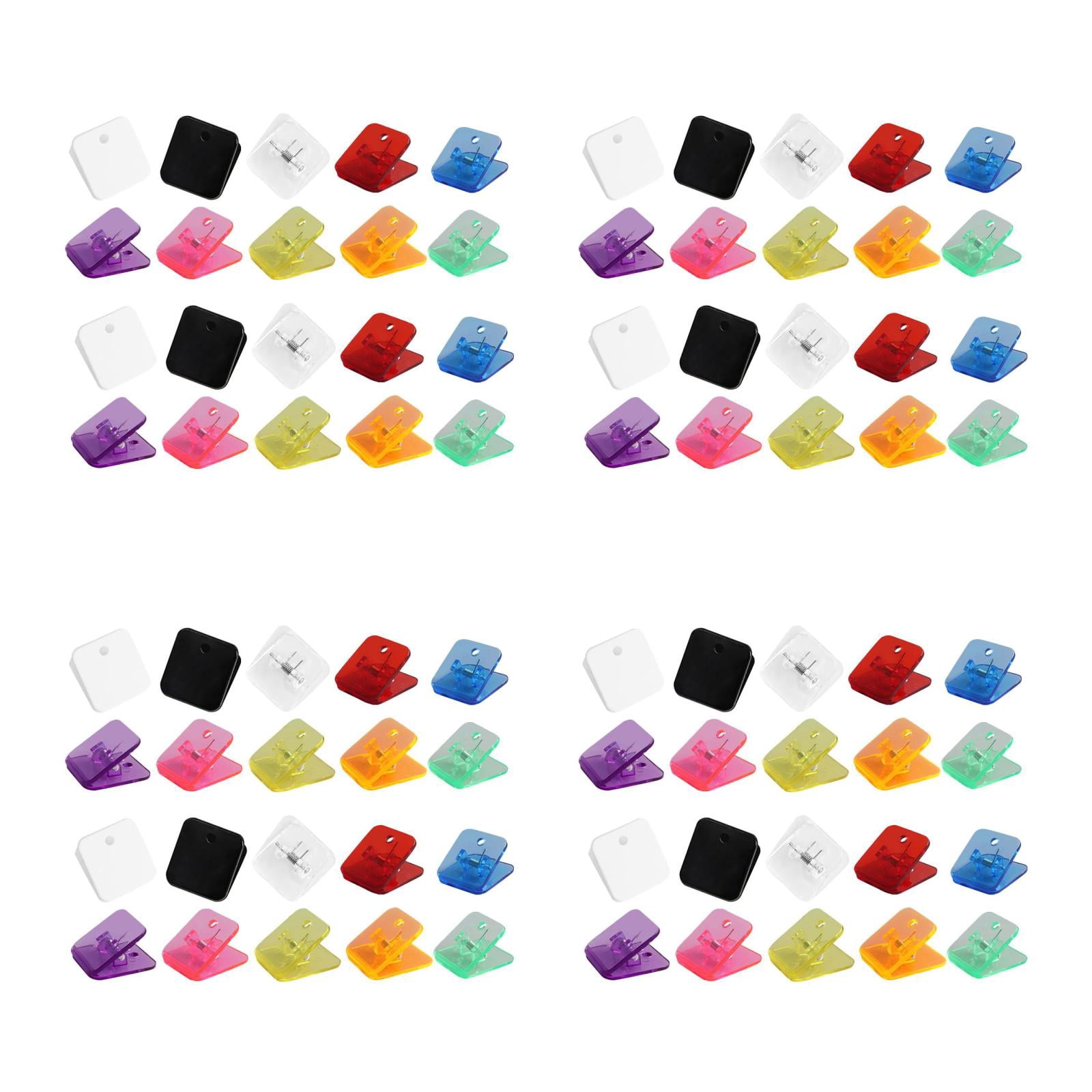 OUNONA 80 pcs  Cute Paper Clips Reusable File Clamps Reusable Photo Clamps Medium Binder Clips Small Paper Clips Binder Clips Large Office Supplies For Women