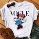 thumbnail image 1 of Minnie Mouse camiseta niñas mujeres Kawaii Top dibujos animados gráfico camisetas divertidas Harajuku Disney camiseta moda camiseta ropa femenina Gao Jinjia LED, 1 of 2