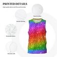 thumbnail image 3 of Sikiie Colorful Glitter Basketball Jersey Reversible Men's Mesh Athletic Sports Shirts Training Practice S-4XLMedium, 3 of 6
