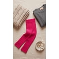 thumbnail image 5 of Isadora Paccini Women's Extra Long Ribbed Knit Leg Warmers LW49-MAGENTA, 5 of 5