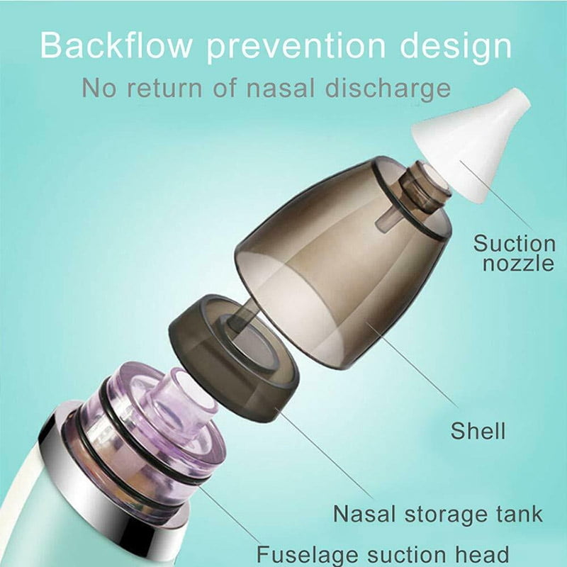Electric Baby Kid Silicone Nasal Aspirator Vacuum Sucker Nose Mucus Snot Cleaner 