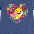 thumbnail image 2 of Baby Shark - Sea Creature Heart Toddler Girls' Toddler Short Sleeve Graphic T-Shirt, 2 of 5