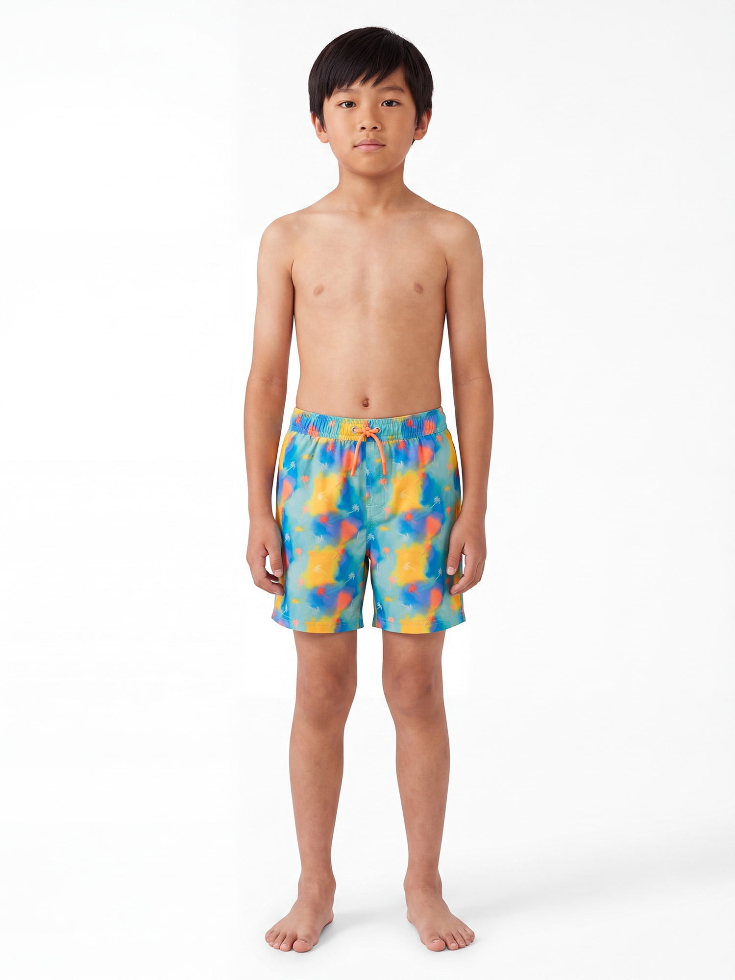 Ocean Gear Boys Print 6 inch Swim Trunk with Compression Liner , Sizes 4-18