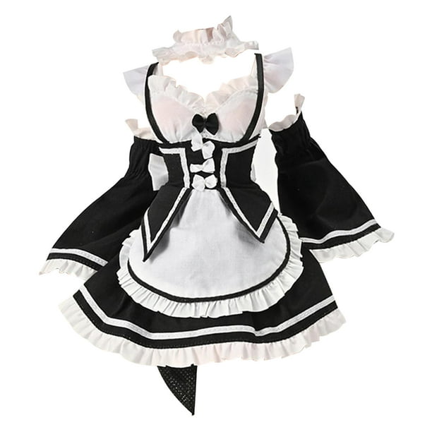 1/6 Figure Doll Clothes Maid Costume Doll Accessories Accessories  Applicable to 