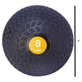 thumbnail image 3 of Fitvids 8 Pound Weighted Medicine Ball for Home Gym Training and Fitness, Yellow, 3 of 6