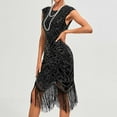 thumbnail image 6 of Njagoc3 Womens Sleeveless Embellished Flapper Dress, Art Deco, Vintage Party & Dance Outfit, 6 of 6