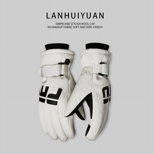 Guantes a prueba de frío para hombre, guantes de invierno anticongelantes, cálidos, con forro polar, gruesos, eléctricos, para motocicleta, para mujer, para esquí al aire libre