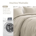 thumbnail image 3 of Notticasa Washed Comforter Sets 3 Piece,Soft and Cozy,Neutral,Full,Washed Textured Wrinkled Design, 3 of 7