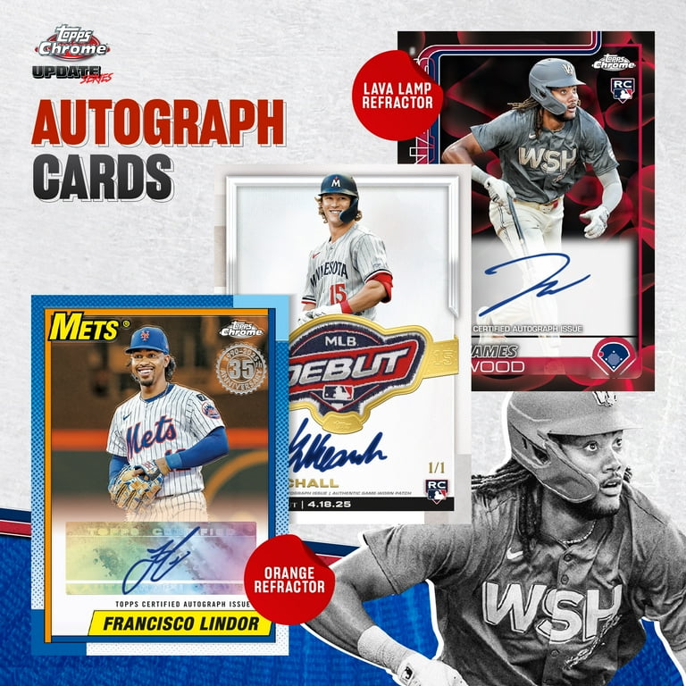 2025 Topps Chrome Baseball Mega Box - Sigillata - 42 Carte Da Collezione