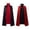 Black, variant on FUZHIQ Mid Length Fashionable And Casual Halloween Cape With Dual Color Standing Collar For Men And Women's Cape