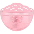 thumbnail image 1 of Clip On Strainer for All Pots and Pans, Plastic Leaf Shape Rice Wash Sieve, Pasta Strainer Clip on Food Strainer for Meat Vegetables Fruit PP Plastic Kitchen Colander, Rice Wash Tool, Pink, 1 of 8