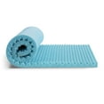 thumbnail image 2 of Furinno 2-Inch Egg Crate Gel HD Foam Mattress Topper, Soft, King, 2 of 6