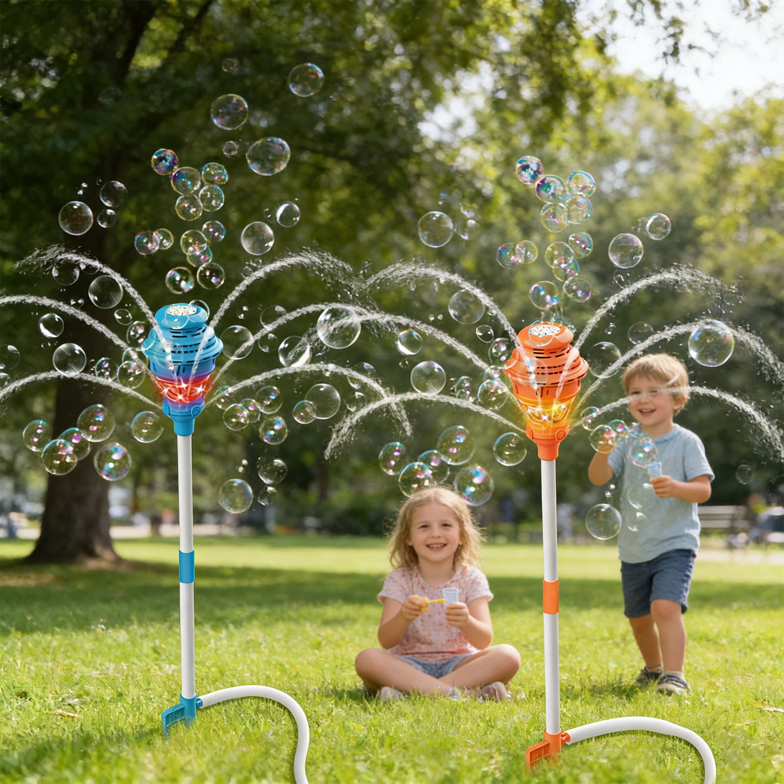 Automatic Bubble Machine ABS Water Mist Combo Outdoor Maker Continuous Spray for Weddings Parties