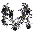 thumbnail image 2 of Wishrage Artificial Black Rose Vine,Artificial Rose Vine Hanging Flower Garland Hanging Black Silk Flower Garland, 2 of 6