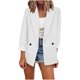 thumbnail image 1 of Mujeres Blazer Trendy Casual Solid Open Front Cardigan Chaqueta de manga larga Abrigo Odeerbi ODB-2, 1 of 6