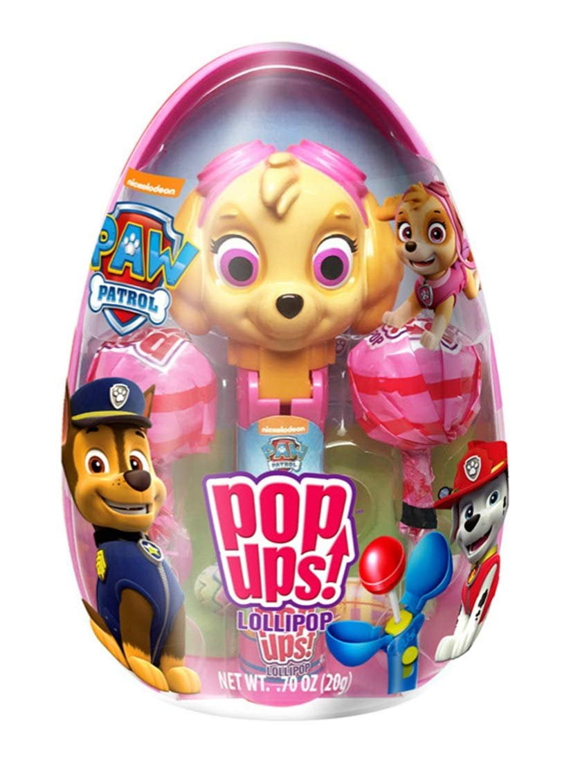 Paw Patrol Character Pop Ups Lollipop Holder Easter Egg with Chupa