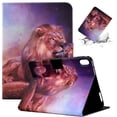 thumbnail image 1 of SaniMore for iPad 10th Generation 10.9" 2022 Case, PU Leather Wallet Flip Case Auto Wake/Sleep Card Cash Slots Multiple Viewing Angles Full Wrap Protective Fashion Case for iPad 10th Gen, Lion, 1 of 7