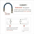 thumbnail image 3 of Engine Drain Port Oil Changing Hose, 3/8" NPT x 18", 300°F, Replaces STAN1438 1723165SM 116-4924, 3 of 6