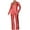 Red, variant on Womens Sparkly 2 Piece Set Lapel V Neck Button Jackets Straight Leg Pants Sequin Glitter Party Stylish Suit (XXL, Red)
