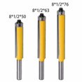 thumbnail image 1 of Woodworking Milling Cutter - Extra Long Razor Bit, Straight Cutting Head, Three-piece Set, 1 of 3