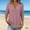 Pink, variant on Pull-On Blouses for Women Plus Size 3/4 Length Sleeve Tops Tunic Holiday Quick Dry Flowy Summer Solid Ladies Shirt Dressy Casual