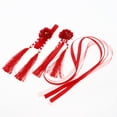 thumbnail image 4 of 1 juego antiguo chino pinza de pelo borla cinta flor gota pendiente rojo Sunnimix Pinza de pelo chino antiguo, 4 of 8