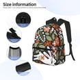 thumbnail image 5 of Picia Rabbits on Floral Large Capacity Backpack Classic Style Backpack Casual Backpack Water-Resistant School Work Travel Outdoor Backpack, 5 of 8